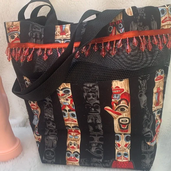 NEW ⭐️ ARTISAN 💼 1 of a Kind, TOTE Totem Pole, quality designed - Picture 14 of 16